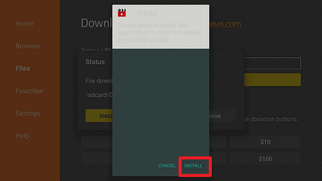Step 16 Install XHubs Adult App on Firestick