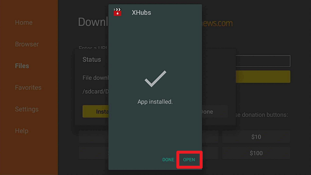 Step 18 Install XHubs Adult App on Firestick