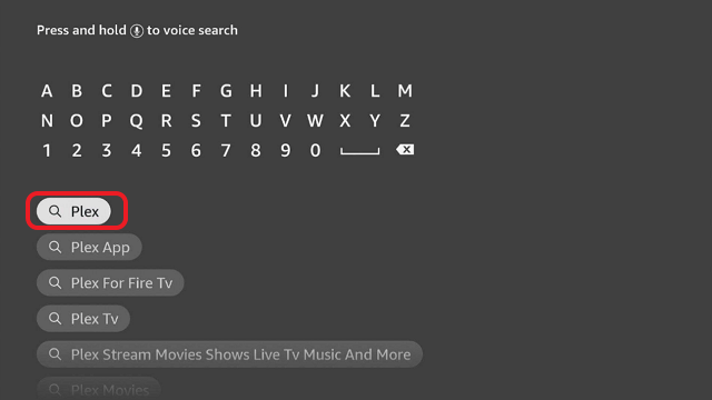 Install the Plex App on Firestick