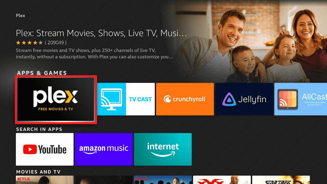 Install the Plex App on Firestick