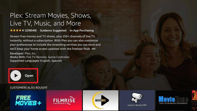 Install the Plex App on Firestick