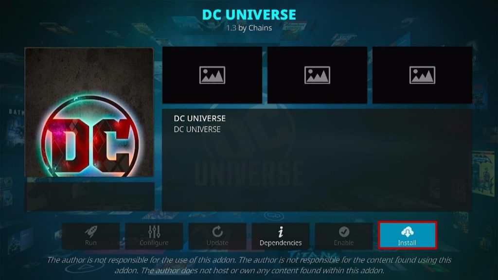 Step 19 How To Install DC Universe Kodi Addon