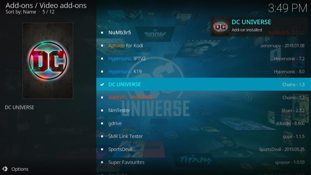 Step 21 How To Install DC Universe Kodi Addon