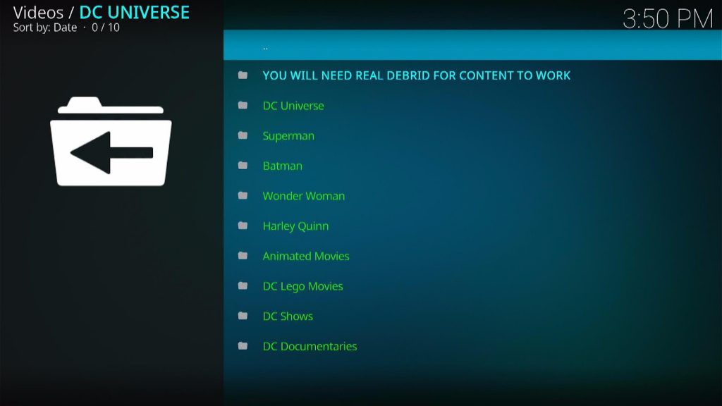 Step 24 How To Install DC Universe Kodi Addon