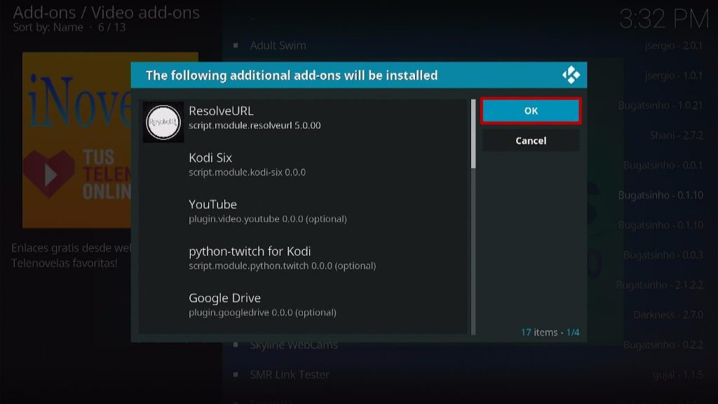 Step 22 How to Install iNovelas Kodi Addon