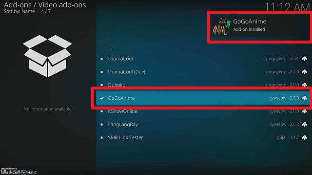 Install GoGoAnime TV Kodi Addon step 19