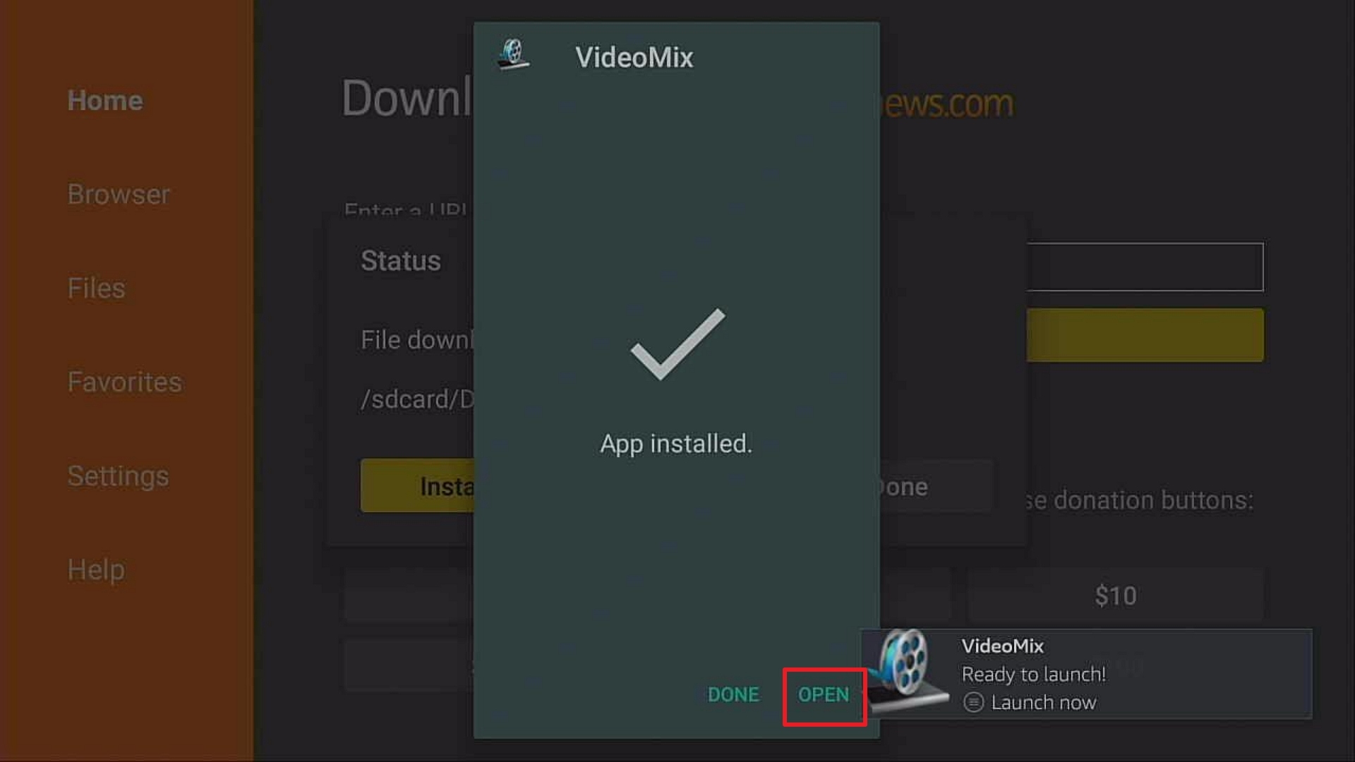 Step 14 Install vidmix