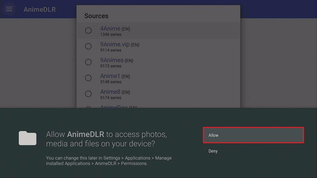 Step 15 Install AnimeDLR firestick