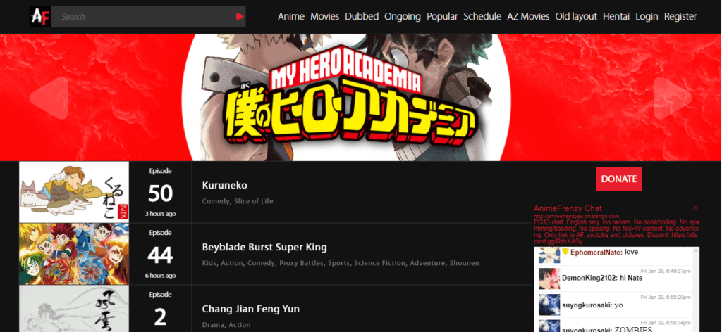 Kissanime.ru Anime Frenzy