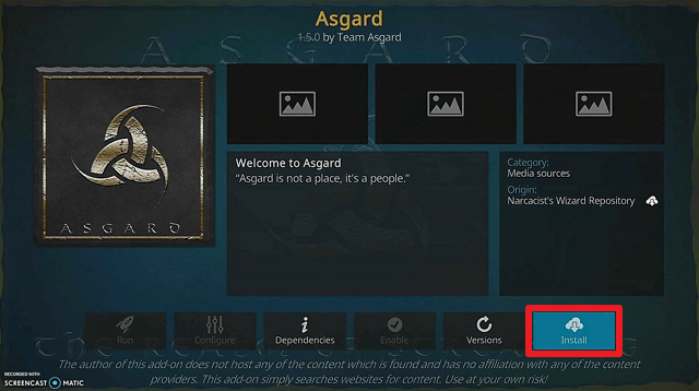 Install Asgards Kodi Addon 21