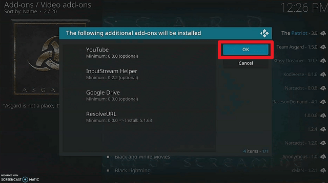 Install Asgards Kodi Addon 22