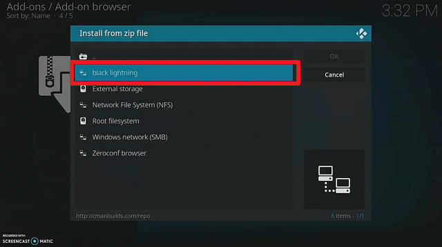 Install Black Lightning Kodi Addon 14