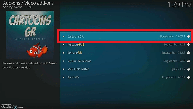 Install Cartoon GR Kodi Addon step 19