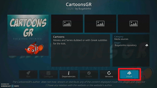Install Cartoon GR Kodi Addon step 20