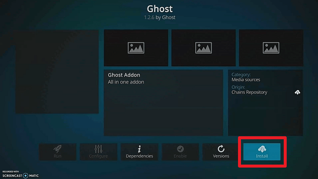 Install Ghost Kodi Addon Step 21