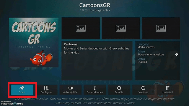 Install Cartoon GR Kodi Addon step 22