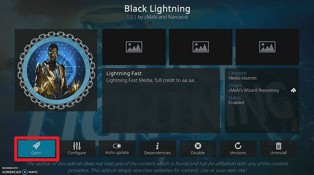 Install Black Lightning Kodi Addon 23