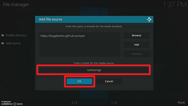 Install Cartoon GR Kodi Addon step 9
