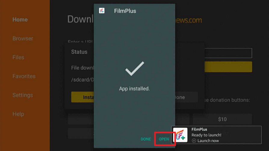 FilmPlus APK on Firestick