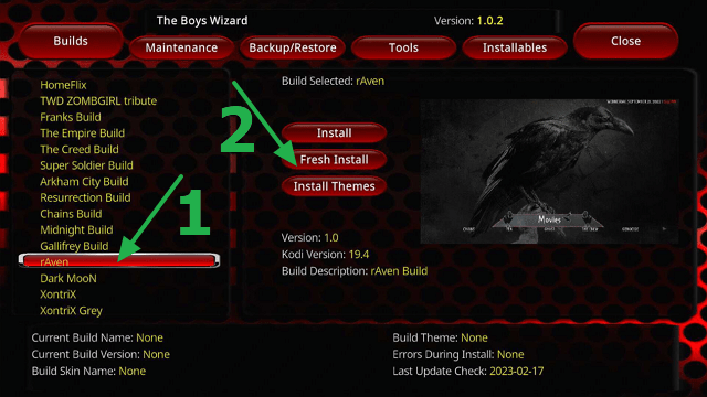 rAven Kodi Build