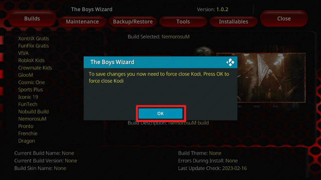 Nemorosum Kodi Build