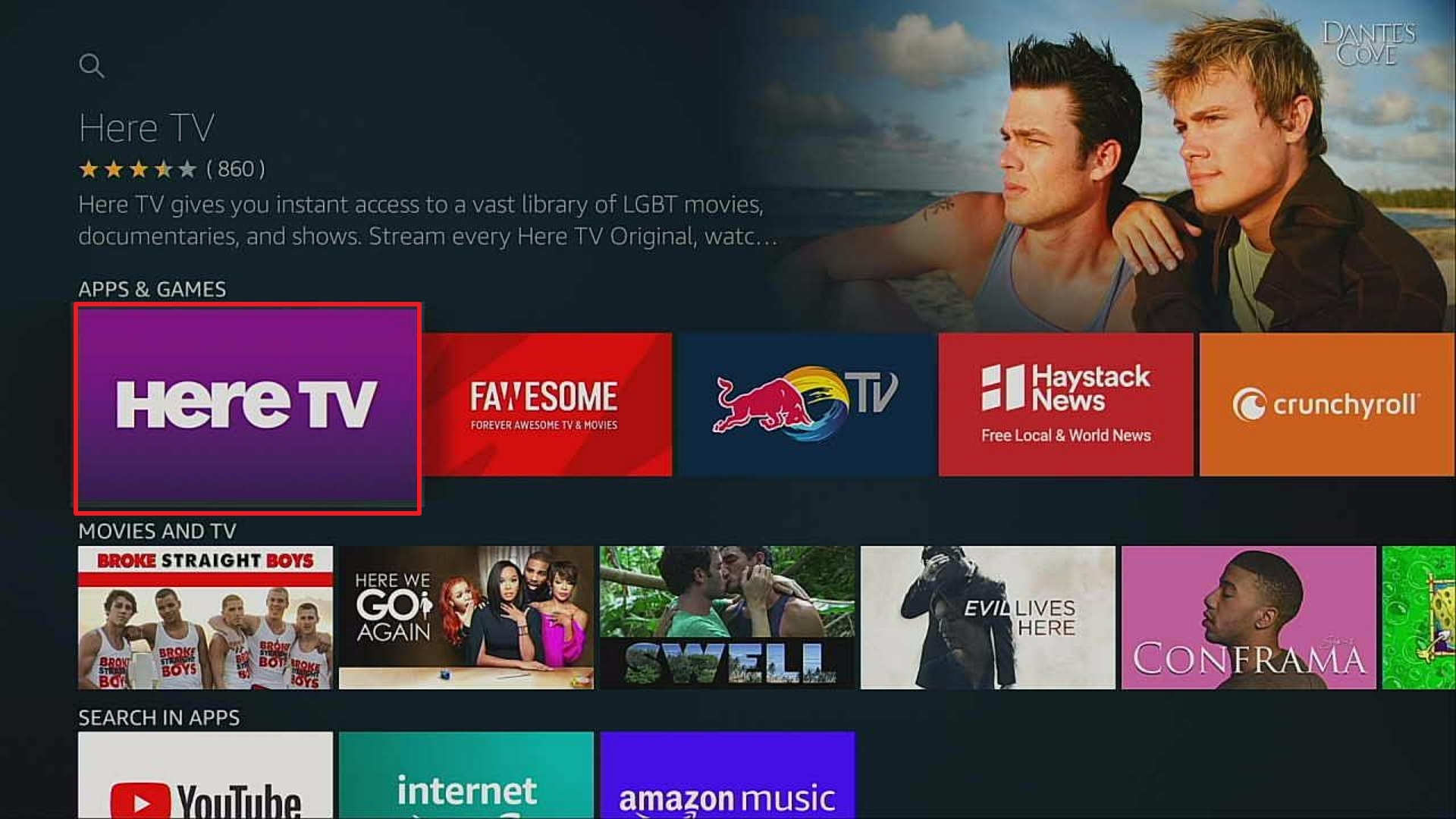 Step 3 Install Here TV on Firestick