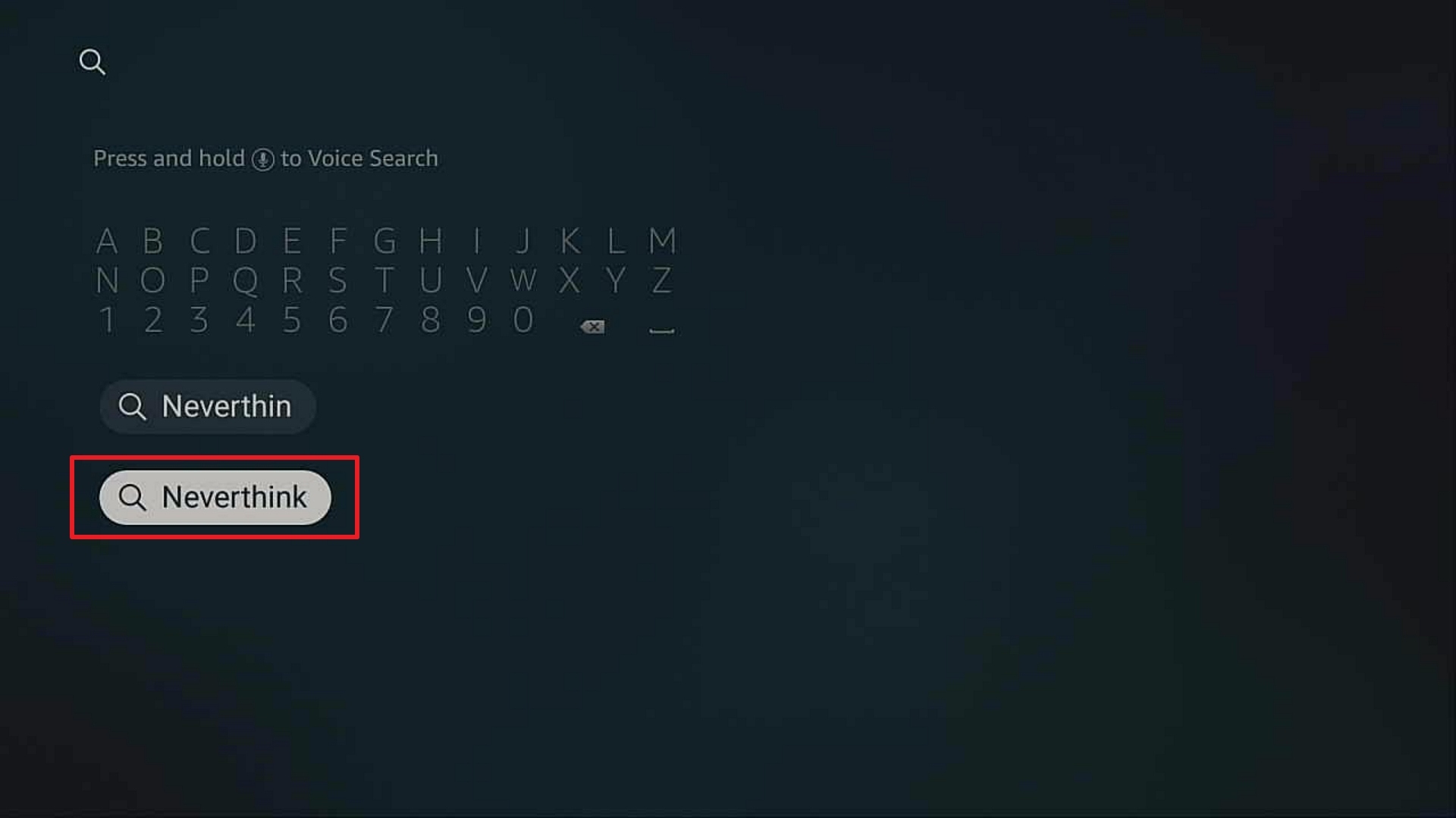 Step 2 Install Neverthink On Firestick