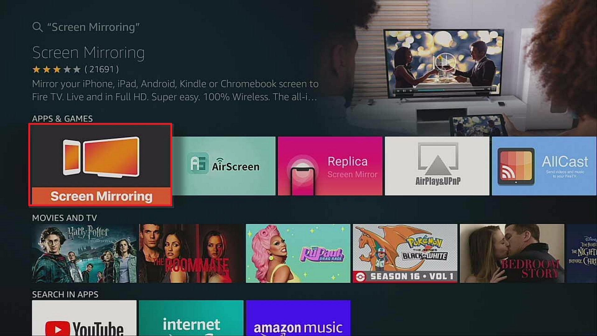 Step 3 Install Screen Mirroring on Firestick