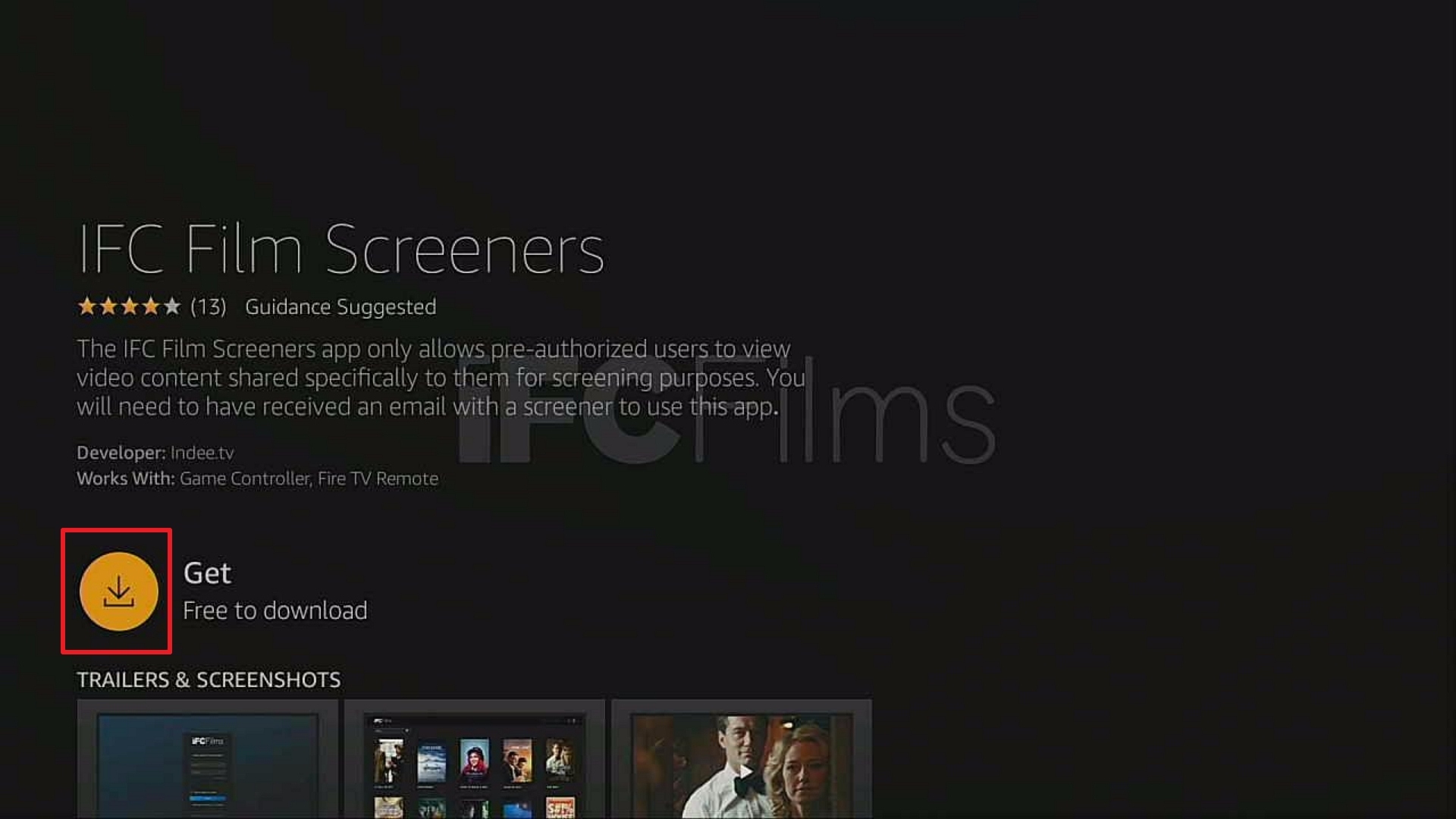 Step 4 Install IFC Film Screeners On Firestick