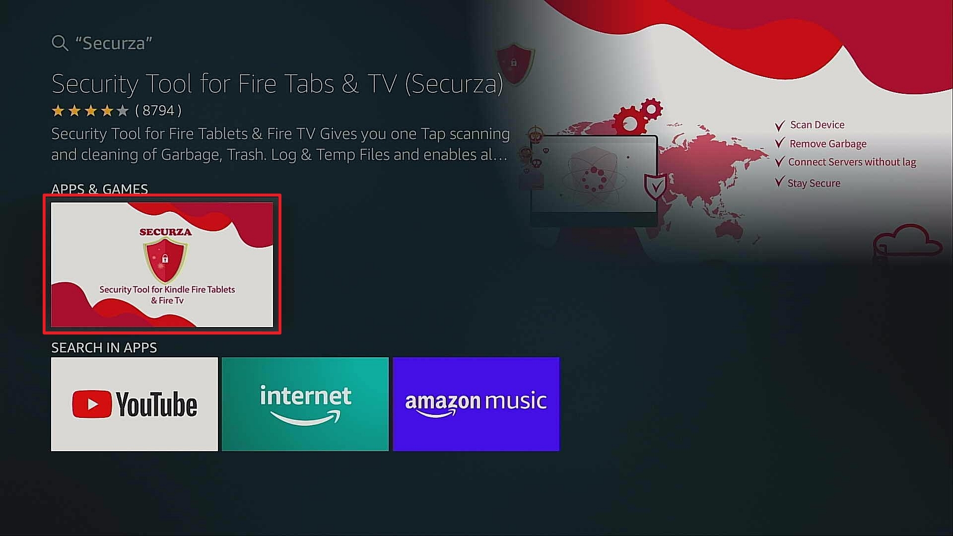Step 3 Install Securza or Security Tool App On Firestick