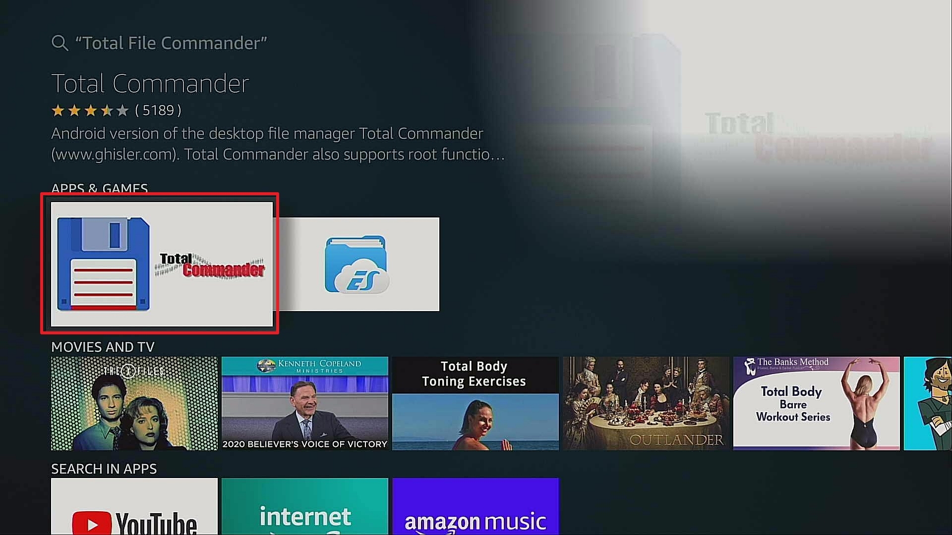 Step 3 Install Total File Commander On Firestick