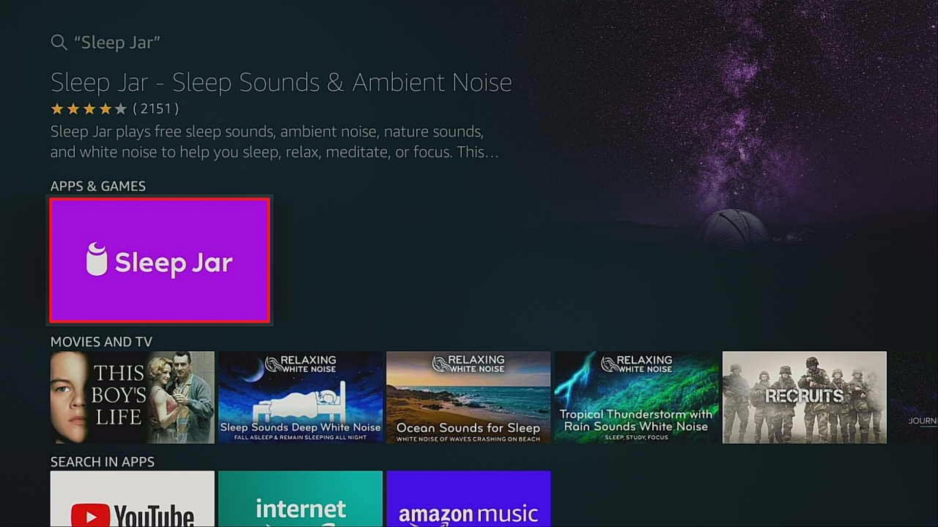 Step 3 Install Sleep jar on firestick