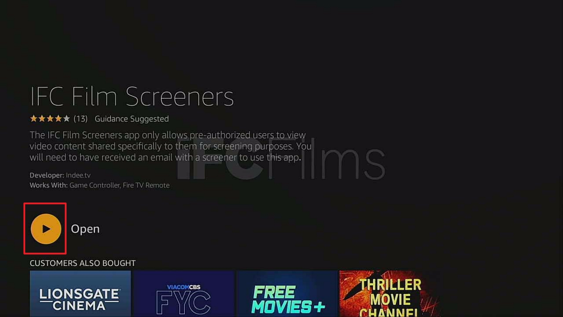 Step 5 Install IFC Film Screeners On Firestick