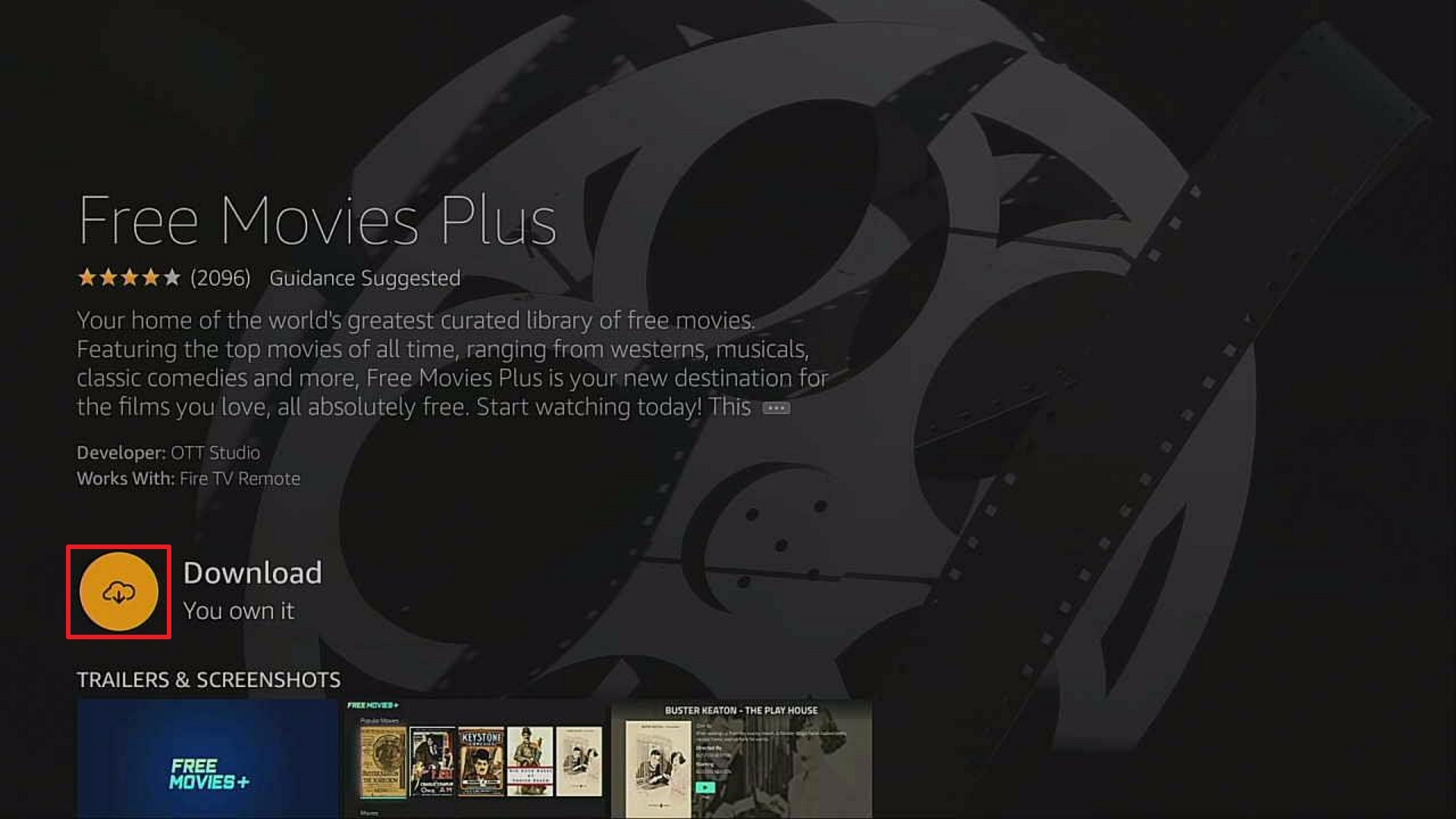 Step 4 Install Free movie plus