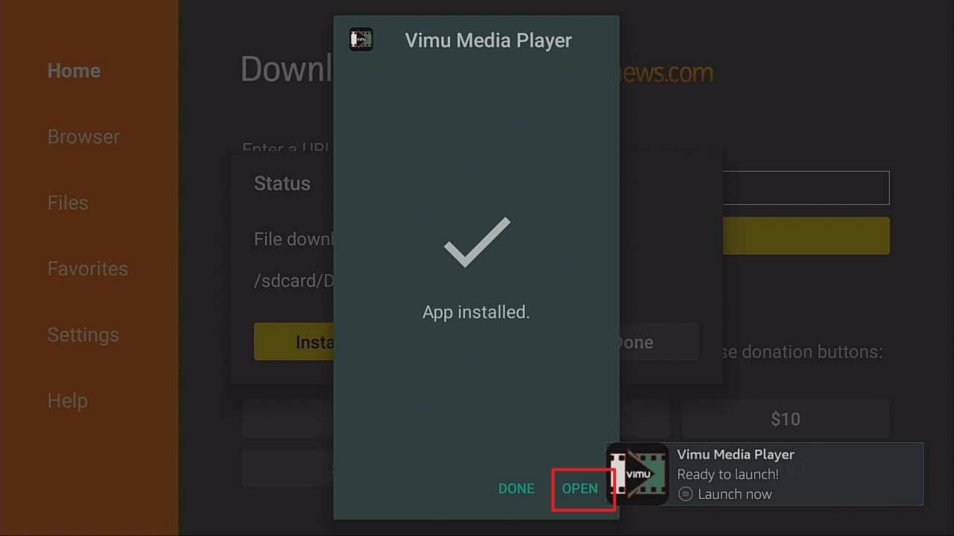 Step 14 Install Vimu Media Player on Firestick