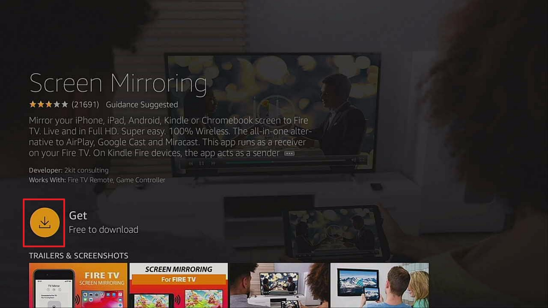 Step 4 Install Screen Mirroring on Firestick
