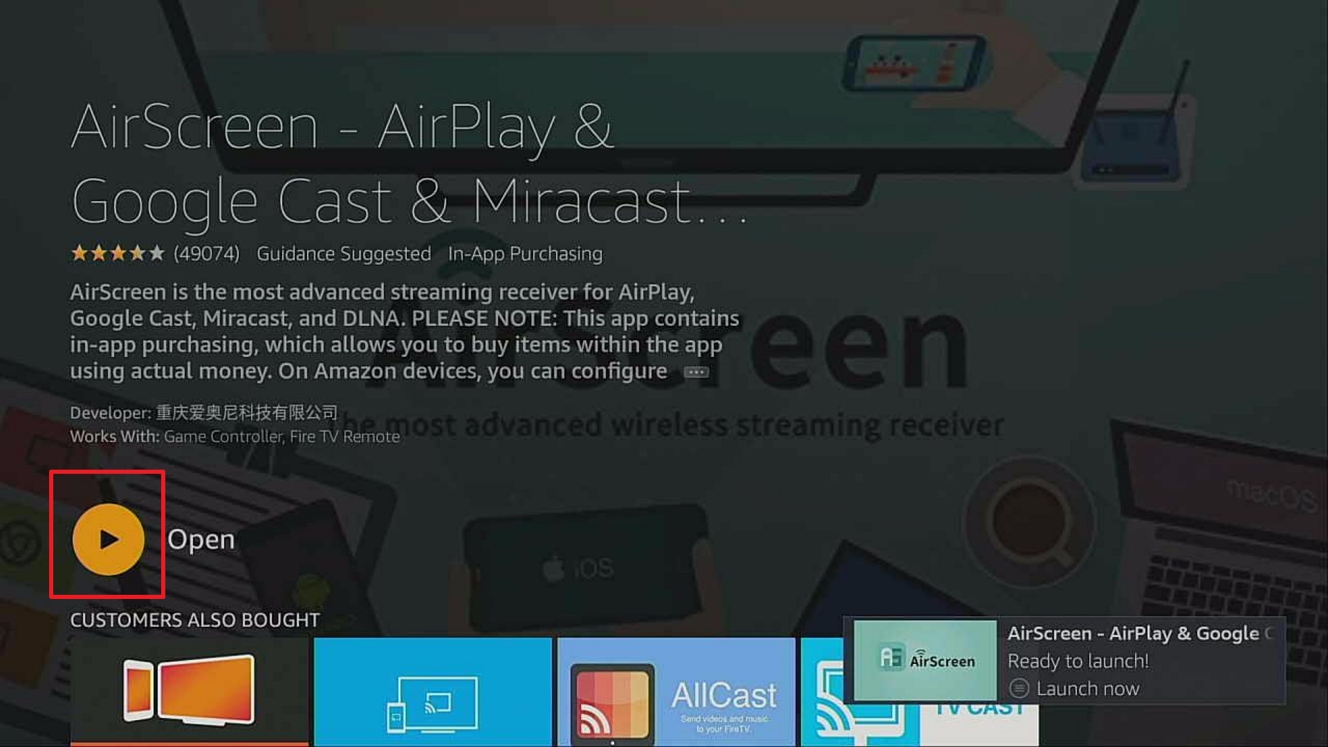 Step 5 Install Airscreen on firestick