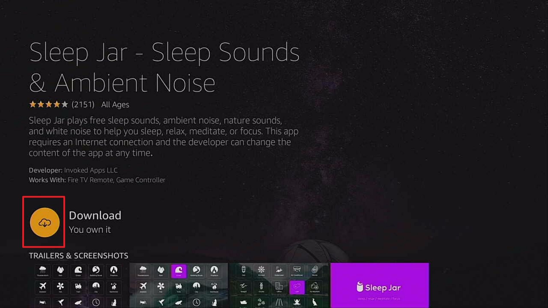 Step 4 Install Sleep jar on firestick