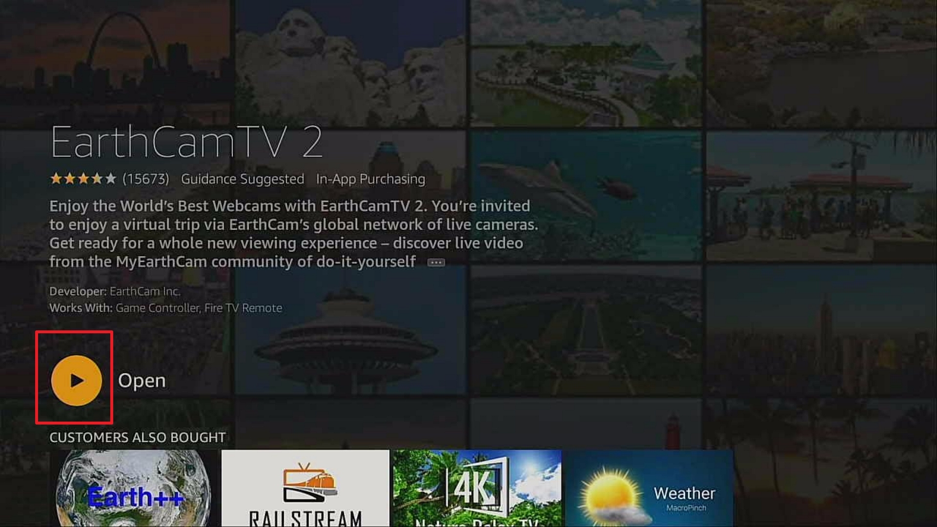 Step 5 Install EarthCam TV 2 on Firesrtick