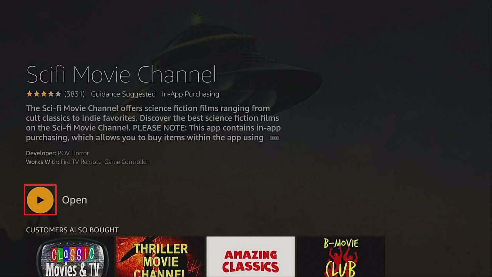step 5 install scifi movie channel