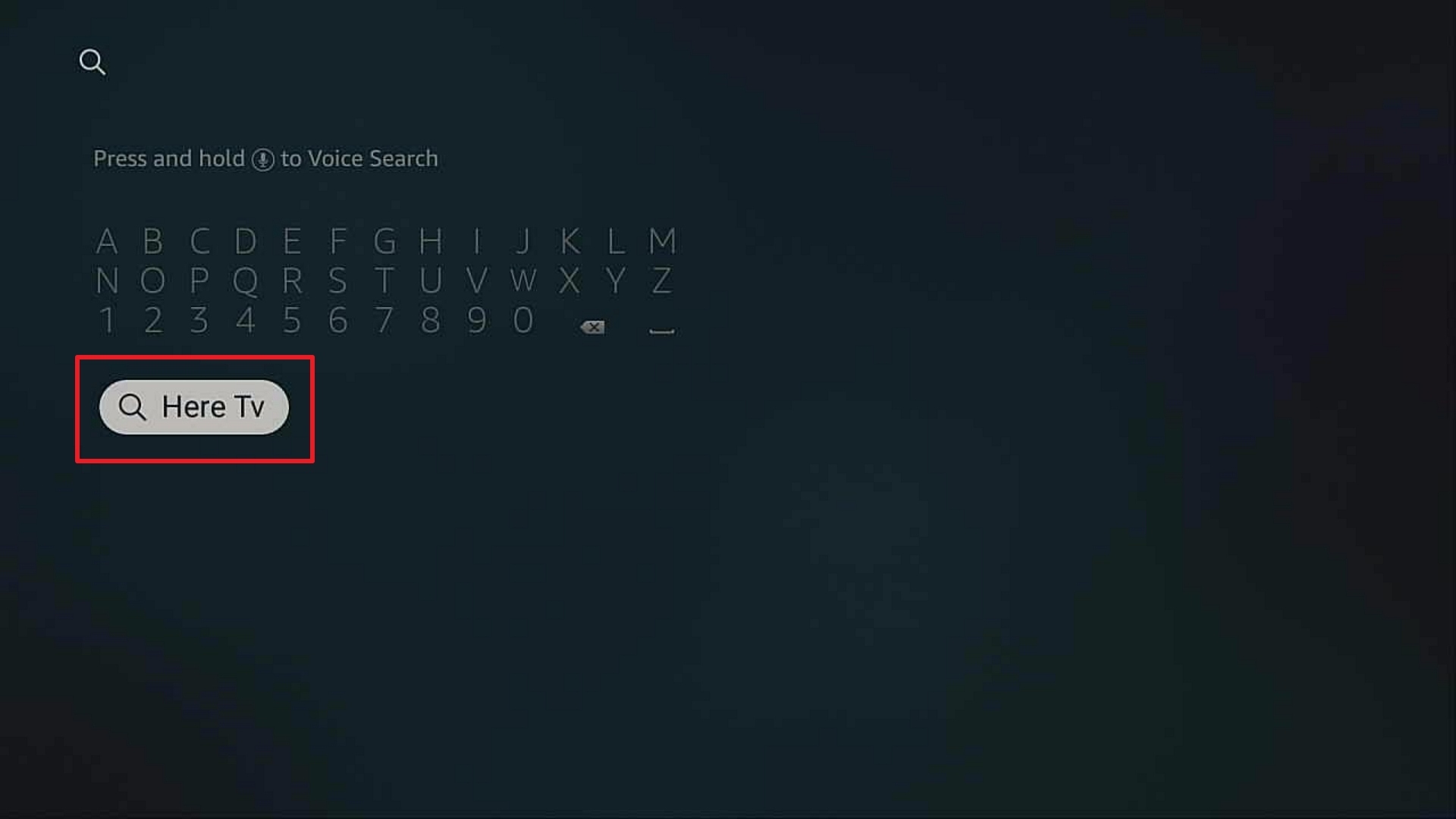 Step 2 Install Here TV on Firestick