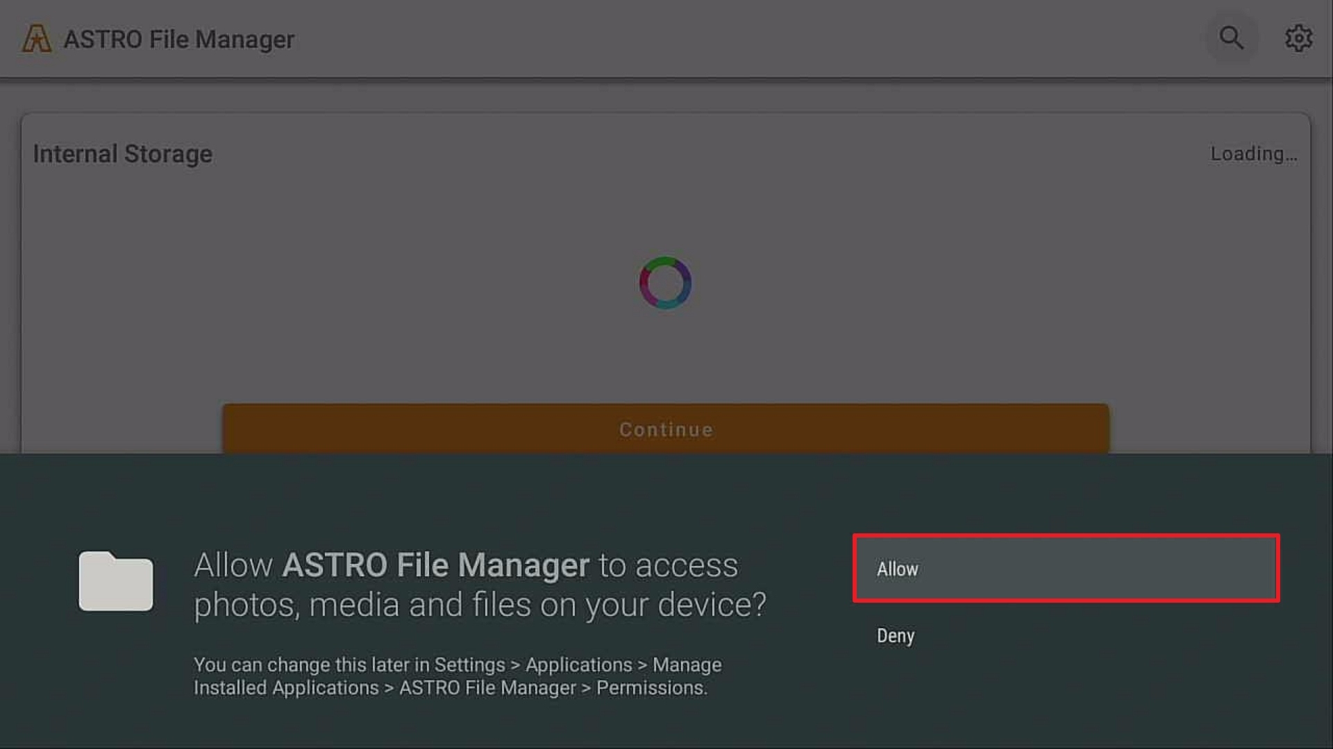 Step 17 Install Astro File Manager