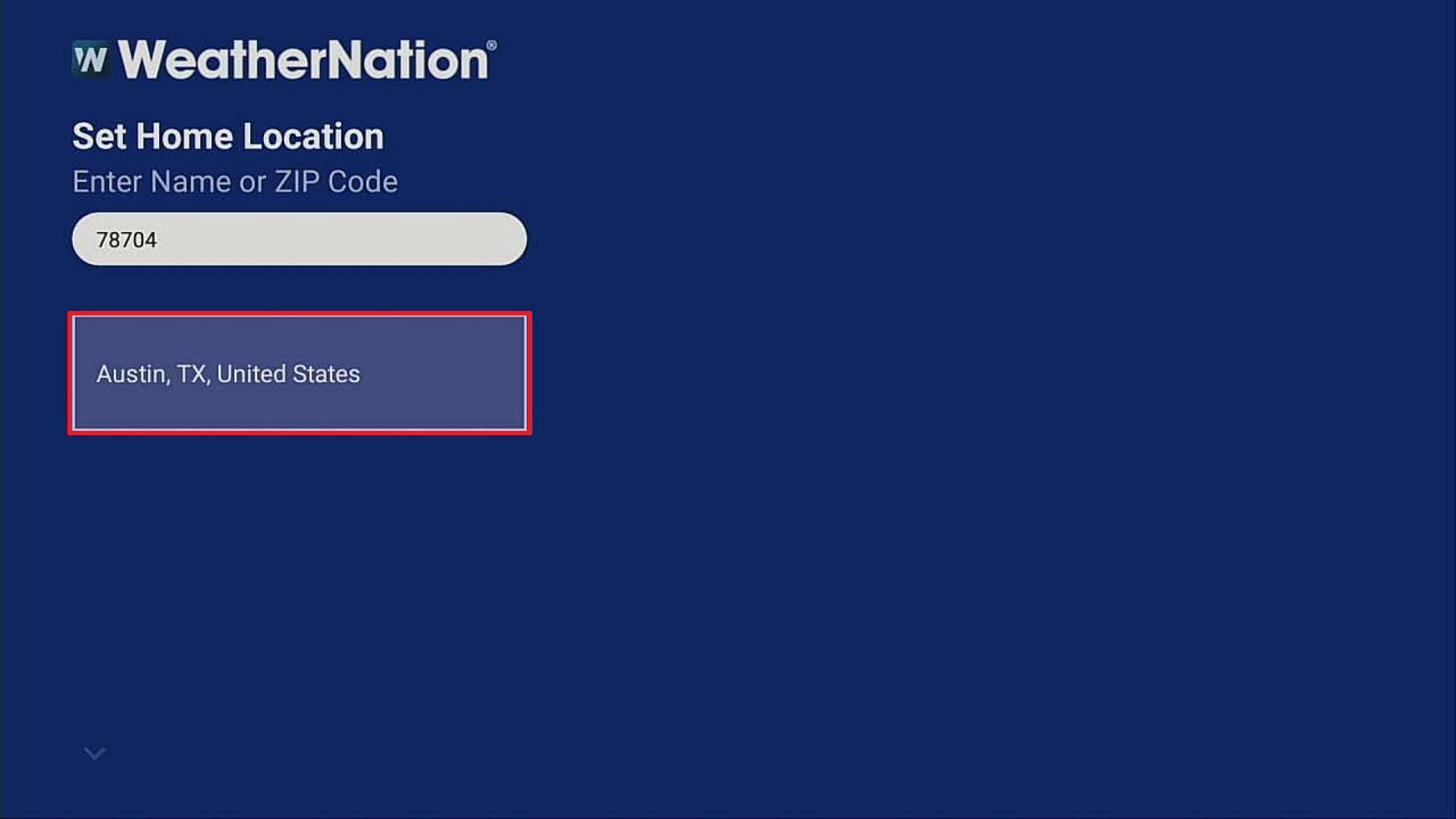 Step 7 install Weather Nation.
