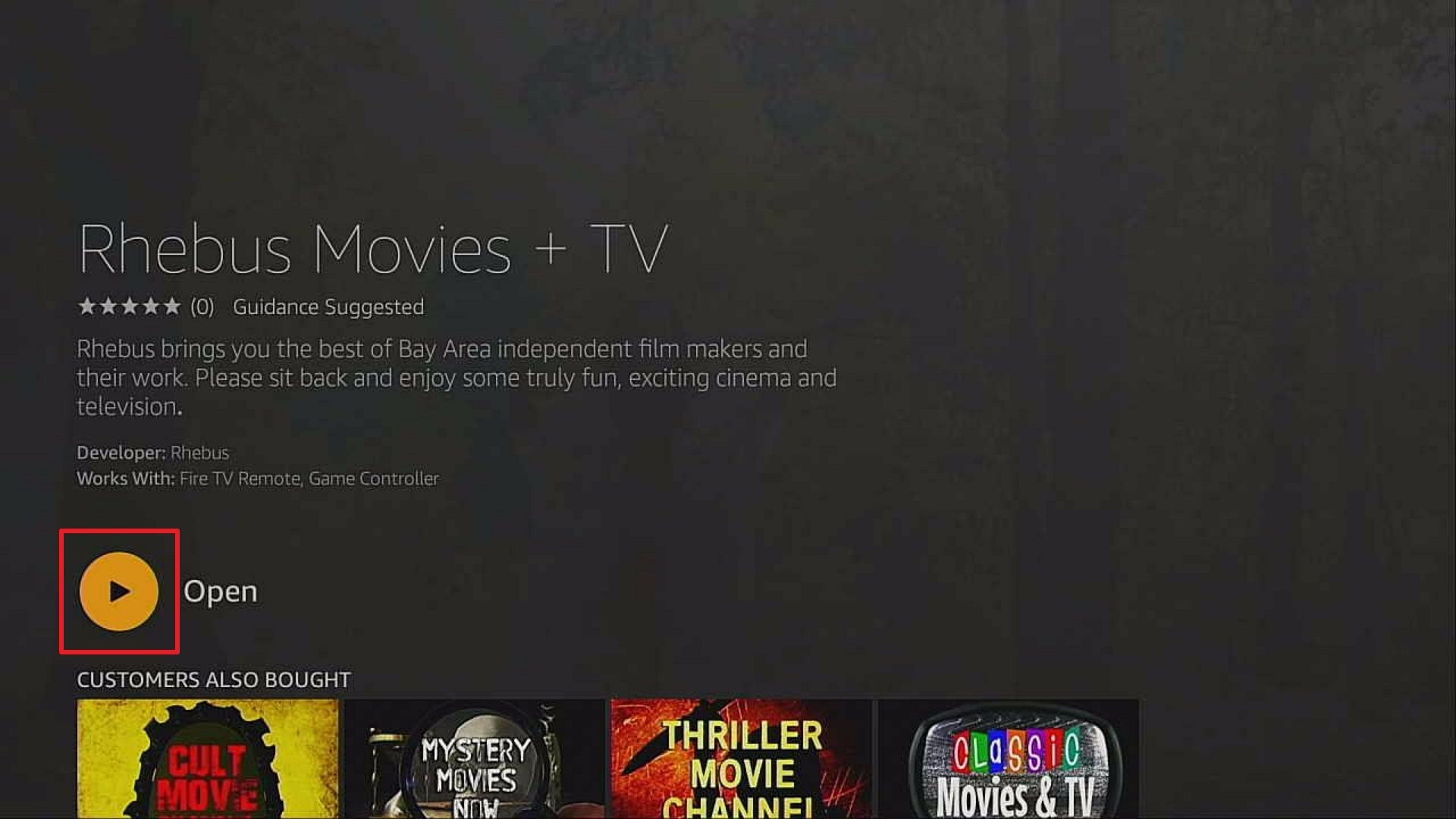 Step 5 Install Rhebus Movies + TV App On Firestick