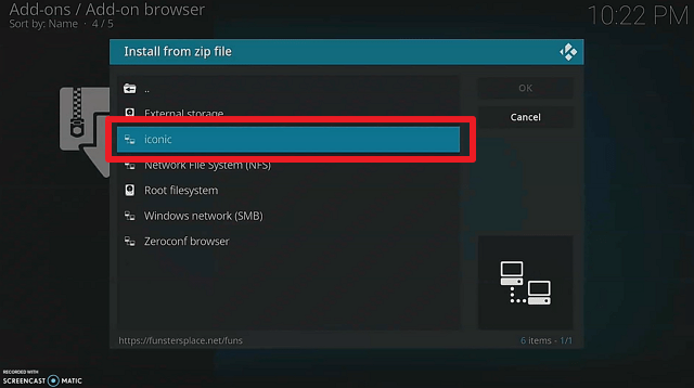Install IConic Build step 13
