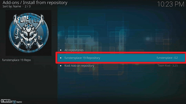 Install Franks Kodi Build step 17