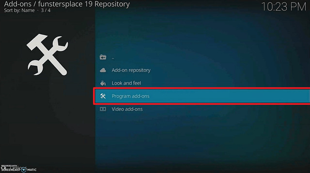 Install Franks Kodi Build step 18