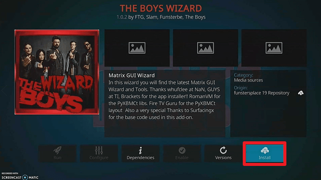 Install Franks Kodi Build step 20