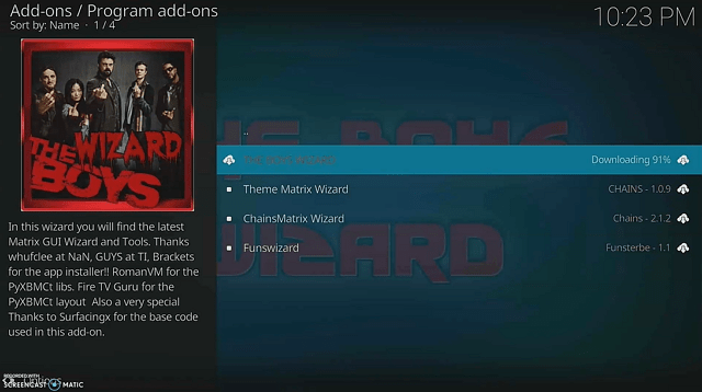 Install Franks Kodi Build step 21