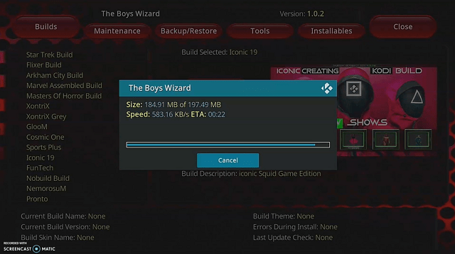 Install IConic Build step 26